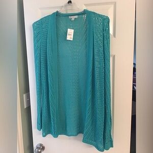 Green cardigan xl. New with tags